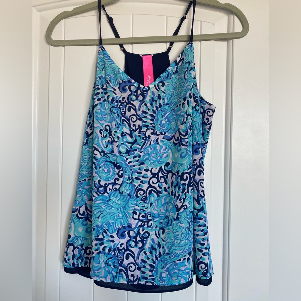 Lilly Pulitzer Aqua Spritz Reversible Tank Top